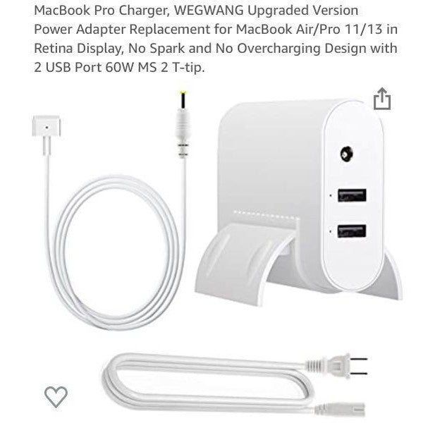Universal Laptop Power Adapter – Dual USB + MacBook Compatible Charger(crazyfire)