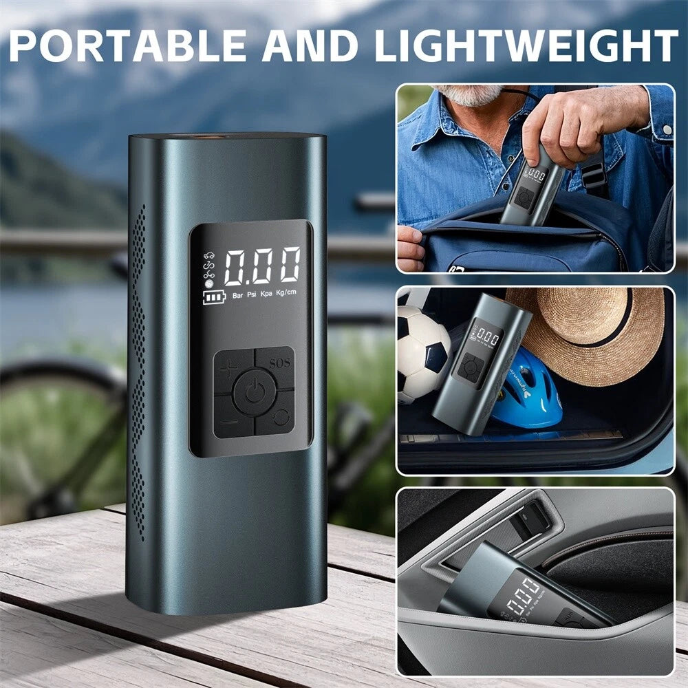 Rechargeable Portable Air Pump – Digital Display
