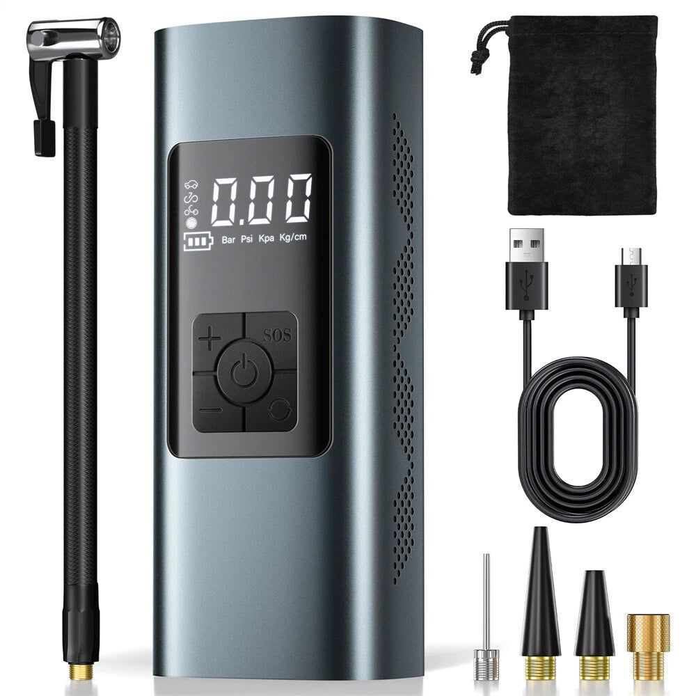 Rechargeable Portable Air Pump – Digital Display