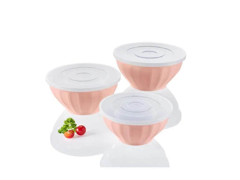 Livarno home Pack of 3 Pink sizes 22.7cm,19.5cm & 25.7cm