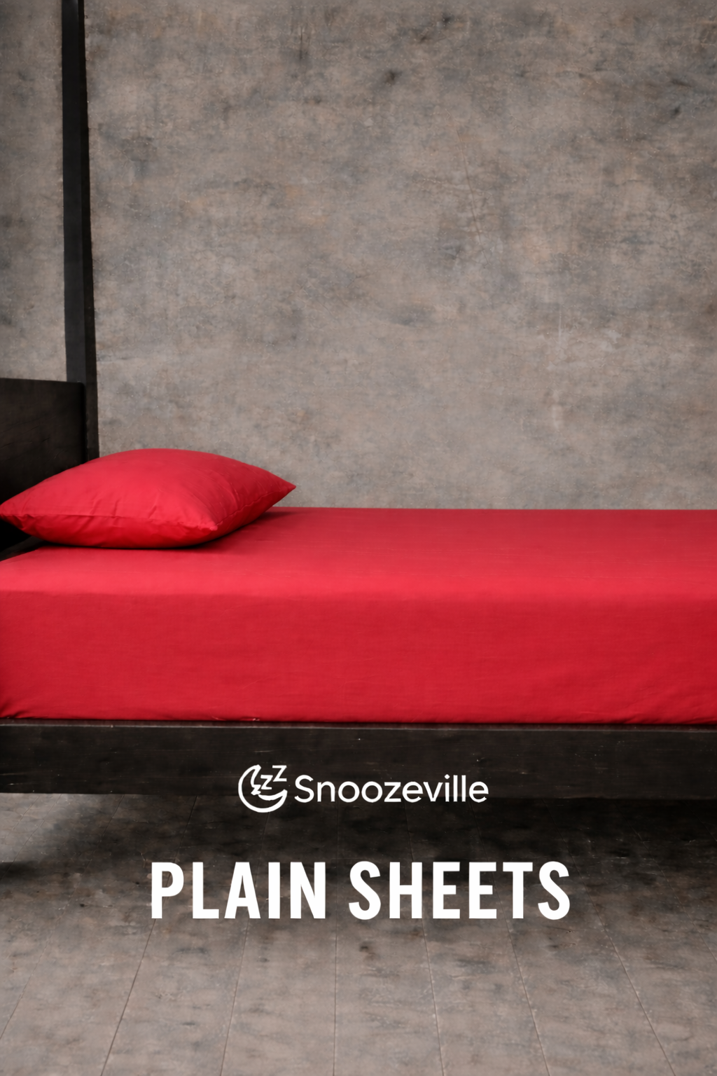 Snoozeville Plain Fitted Sheet – Polycotton Bedding Sheet (Single / Double / King) – Multi-Colour