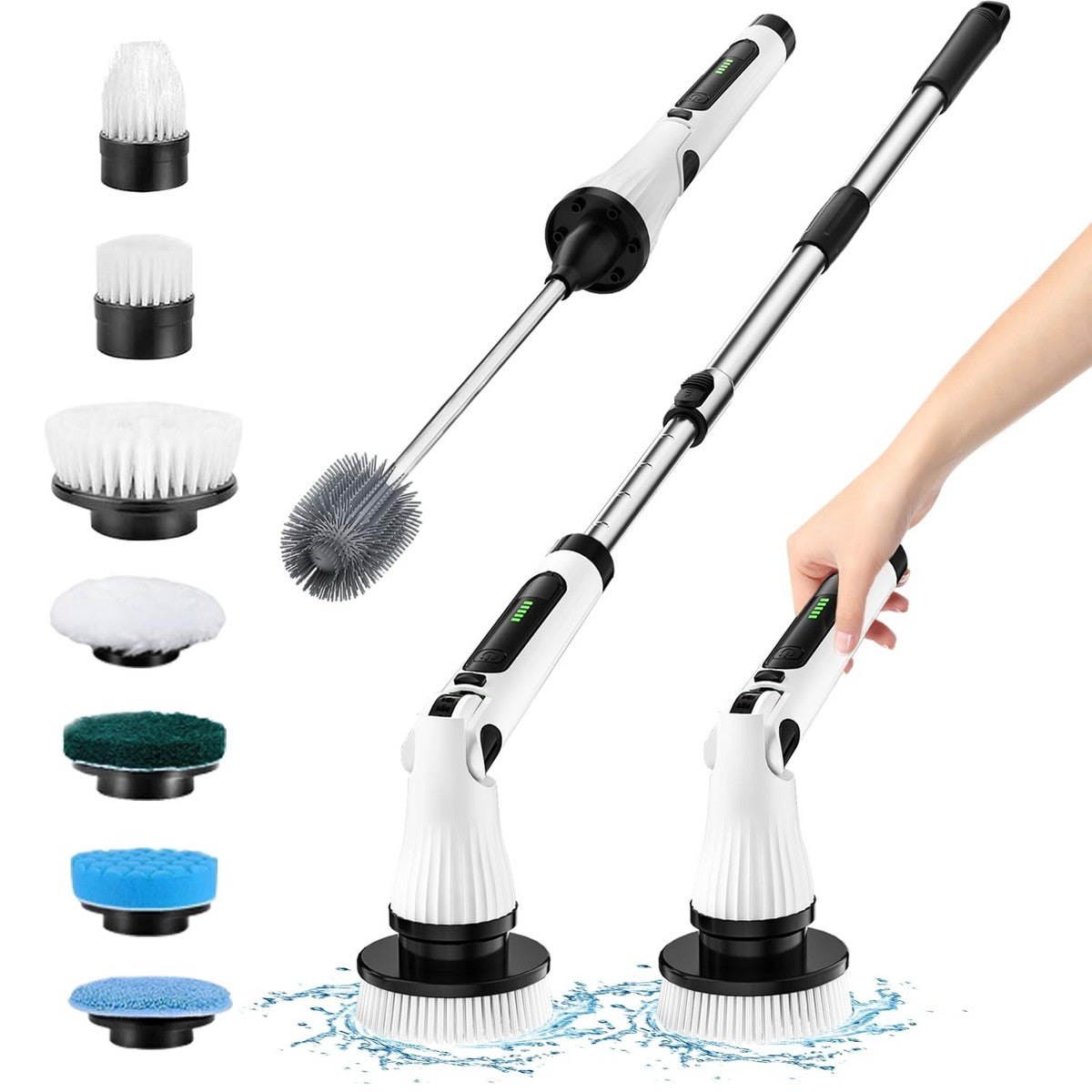 7-in-1 Electric Cleaning Brush – Multi-Purpose Power Scrubber