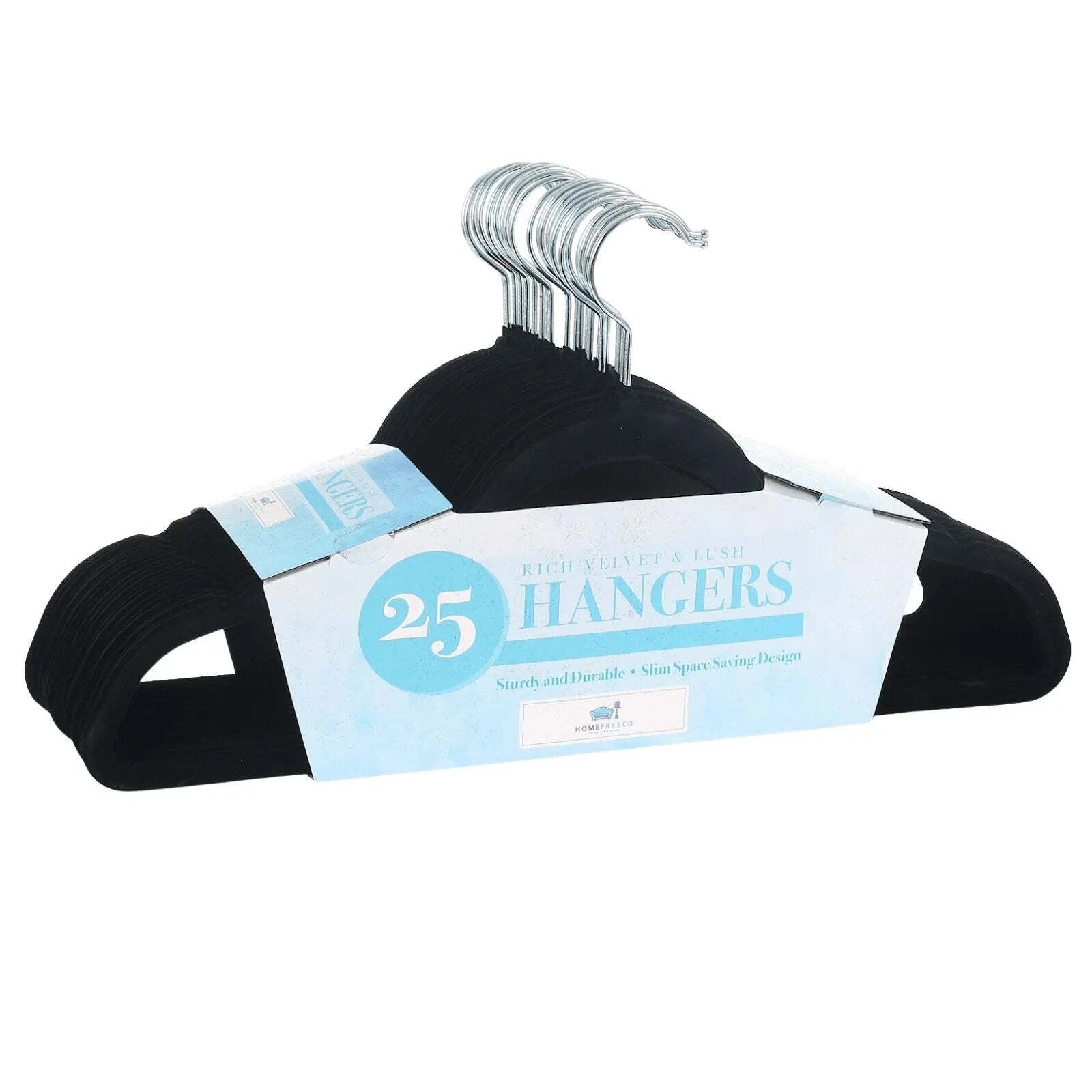 Home Fresco 25 Pack Velvet Hangers – Luxury Clothes Hangers