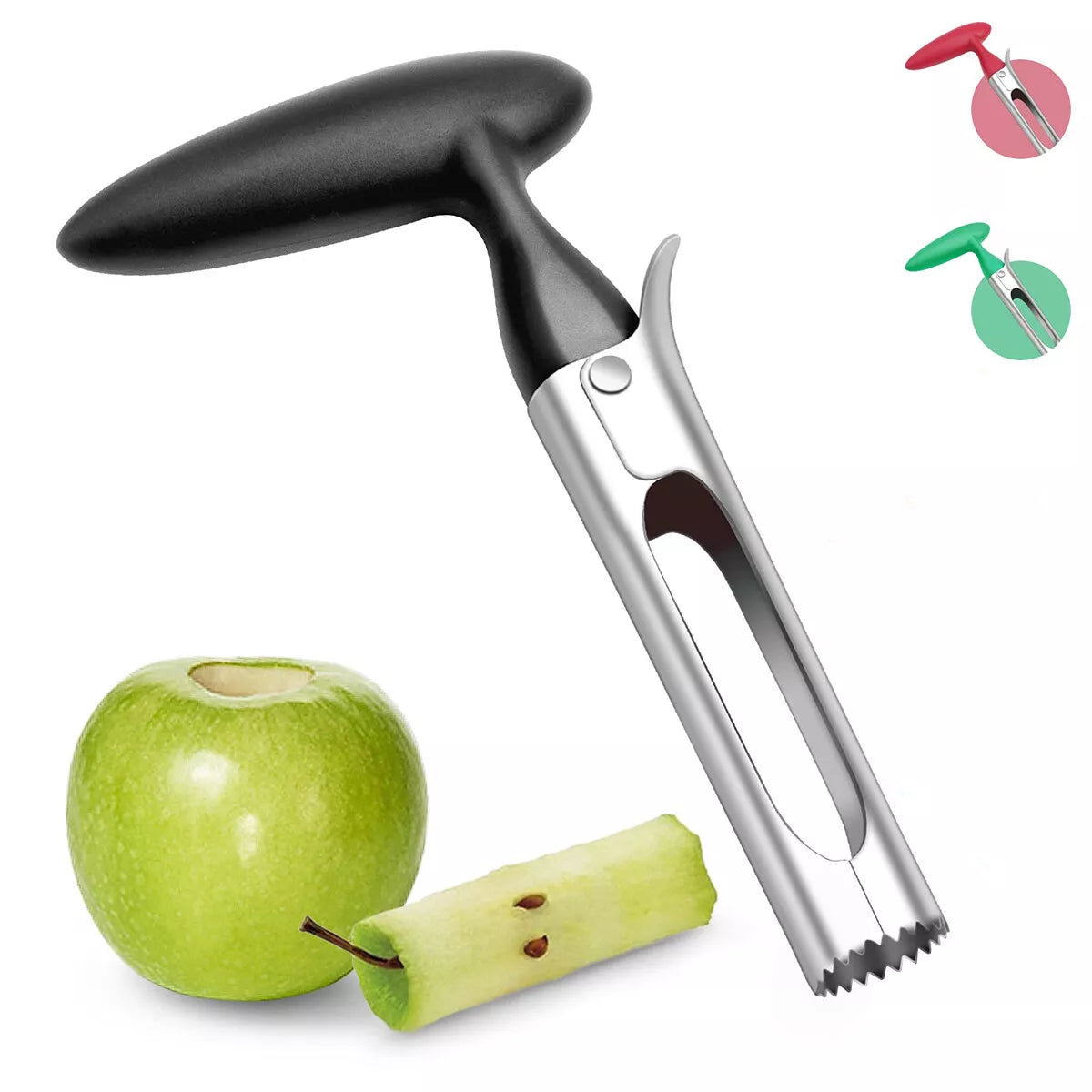 Zulay Kitchen Stainless Steel Apple Corer with Ergonomic Handle