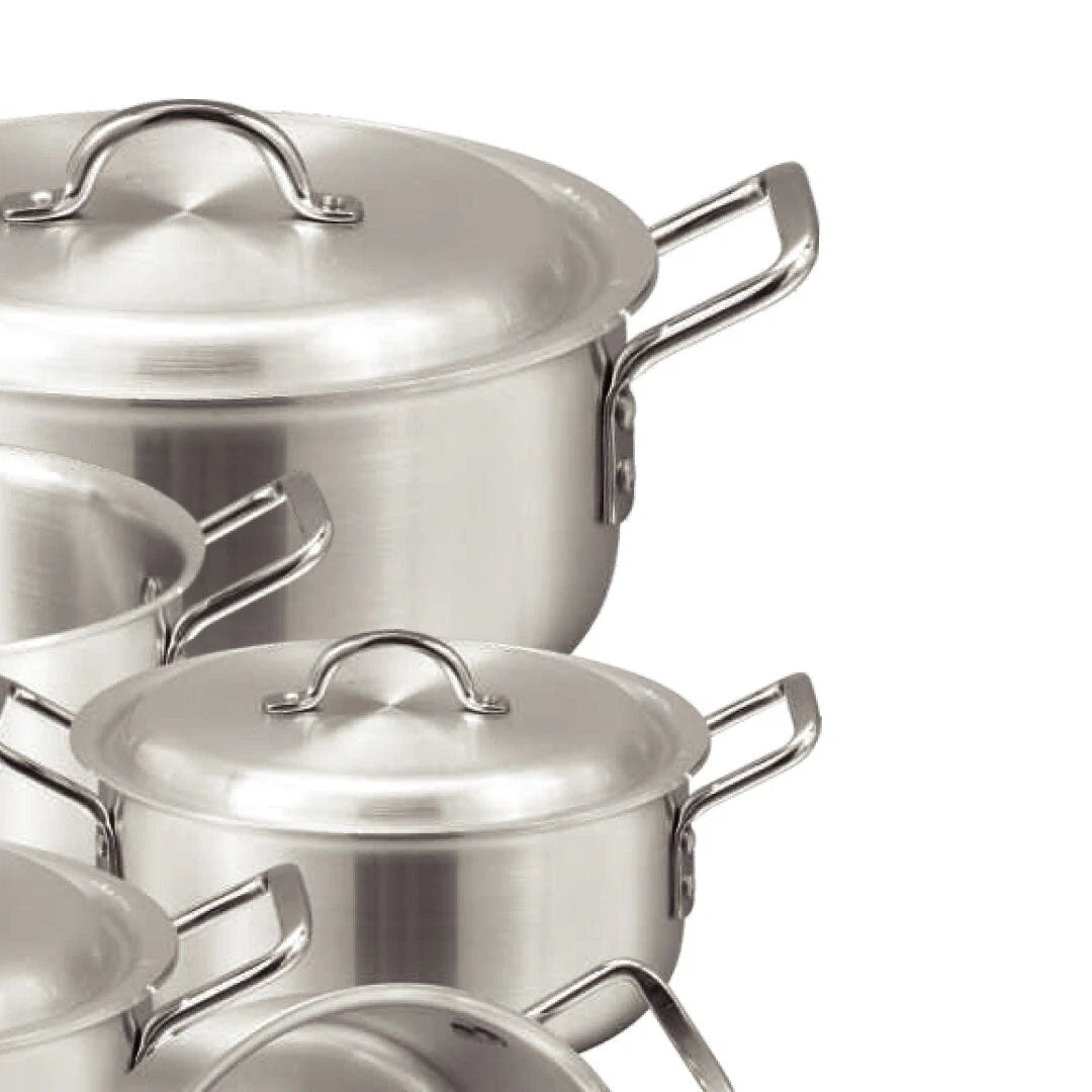 Arsh 10-Piece Stainless Steel Baby Cookware Set – 5 Pots with Matching Lids