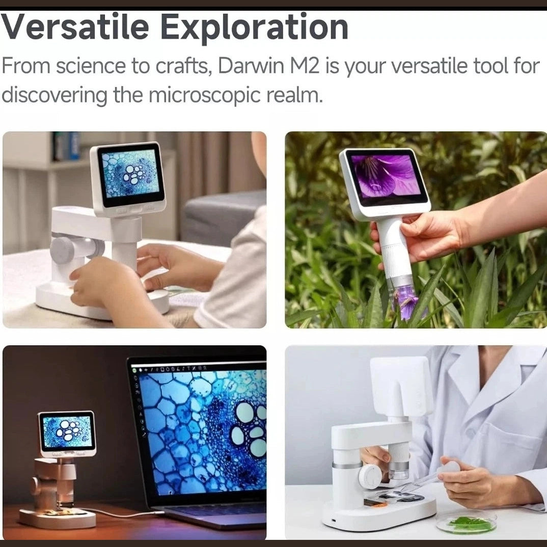 Beaverlab Digital Microscope with 4.3" 1080P IPS Display – Eco-Friendly Optical Staining