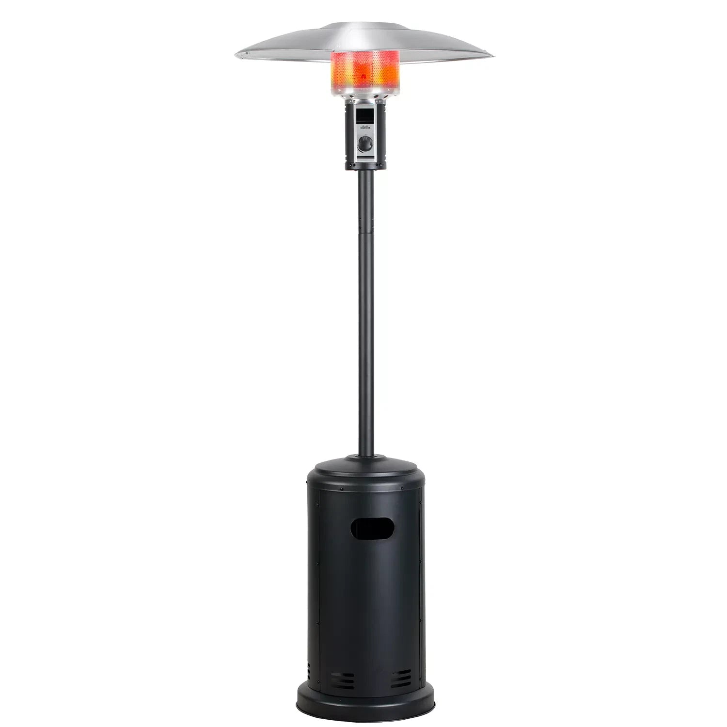 BIG HORN OUTDOORS 8.8kW Propane Patio Heater – Freestanding Gas Heater with Wheels