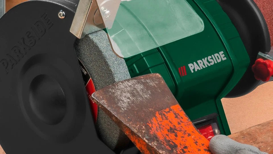 Parkside Bench Grinder – Dual Wheel Metal Sharpening & Grinding Tool