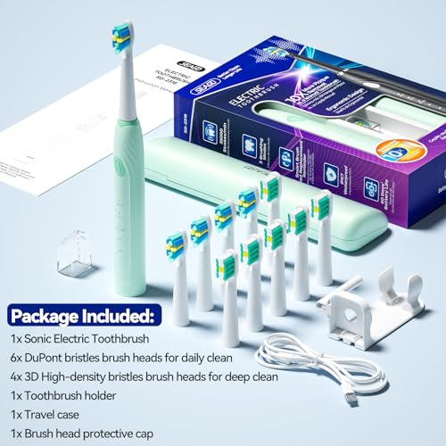 Seago Ultrasonic Electric Toothbrush with Travel Case