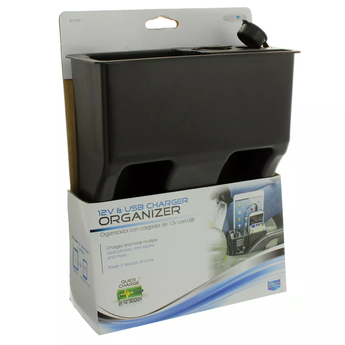 12V & USB Charger Organizer – Multi-Device Holder