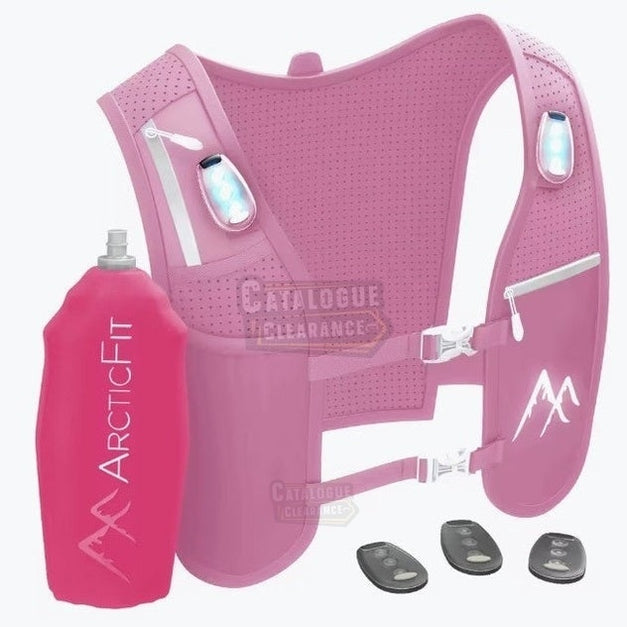 ArcticFit LED Reflective Running Vest with Phone Holder & Storage – Lightweight Hydration Vest Alternative