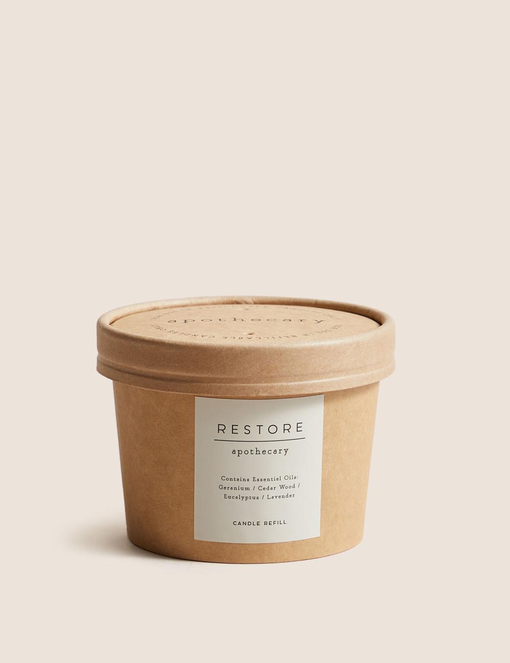 High Street Restore Scented Candle Refill – Essential Oil Wax Refill for Refillable Candle Vessels