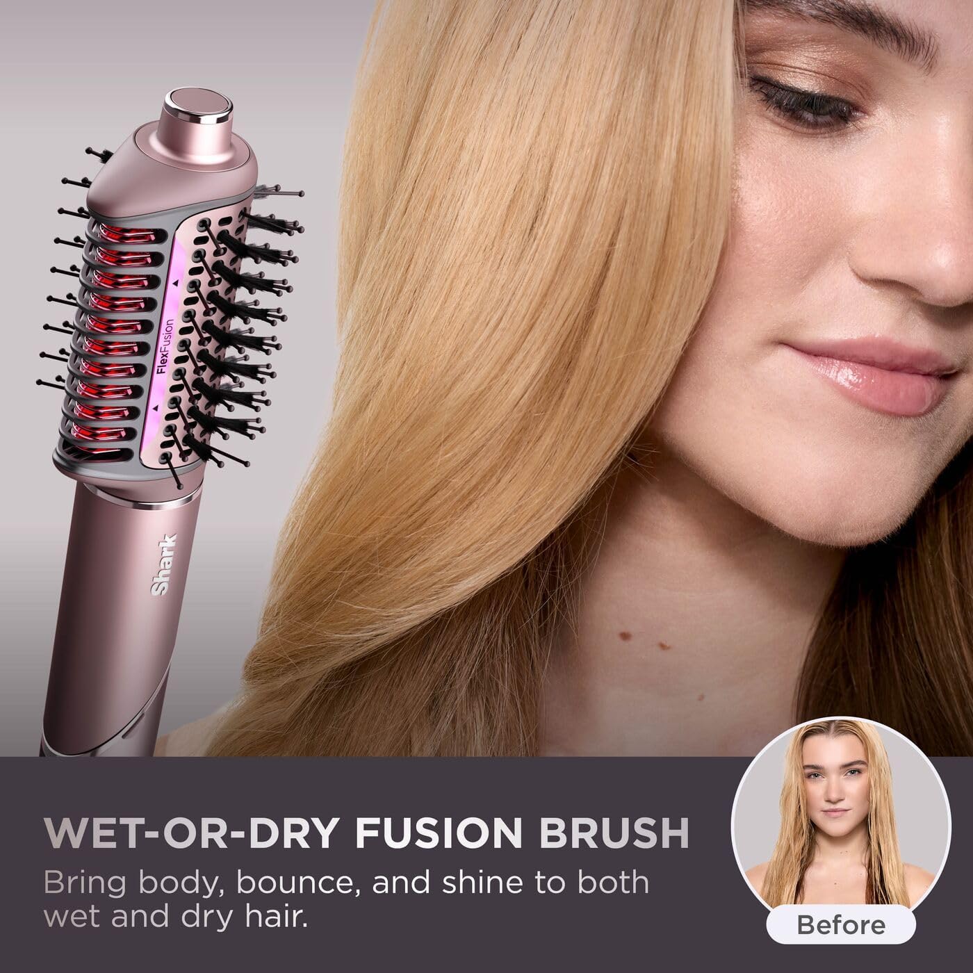 Shark FlexFusion 5-in-1 Air Styler & Dryer with Ceramic Straightener and Case – HD652SUK