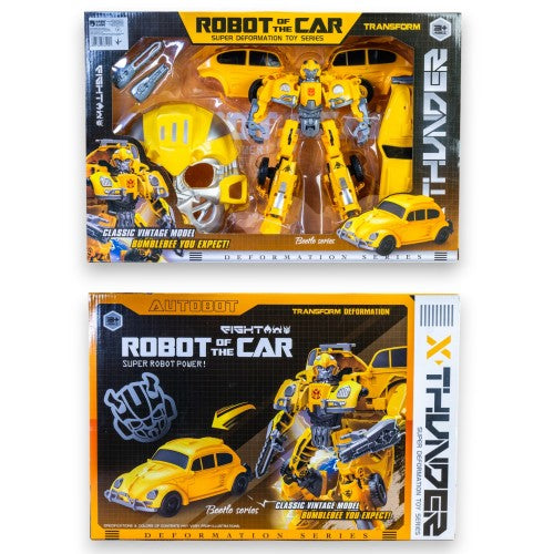 Thunder Robot Car – Transforming Super Deformation Toy (Bumblebee Style)