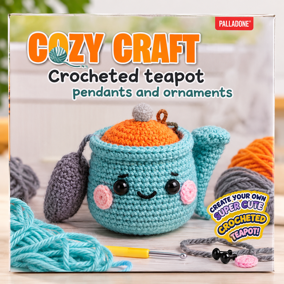Cozy Craft DIY Crochet Kit – Cute Animal & Teapot Collection | 5 Designs to choose from