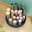 Lazy Susan – 25.4 cm Black Metal Steel Revolving Shelf, Kitchen Cupboard Organizer & Storage Solution