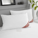 Duck Feather Pillows 2 Pack - Hotel Quality Standard Size Down Pillows - Medium Firm Head & Neck Support Bed Pillow, White, 48x74 Cm