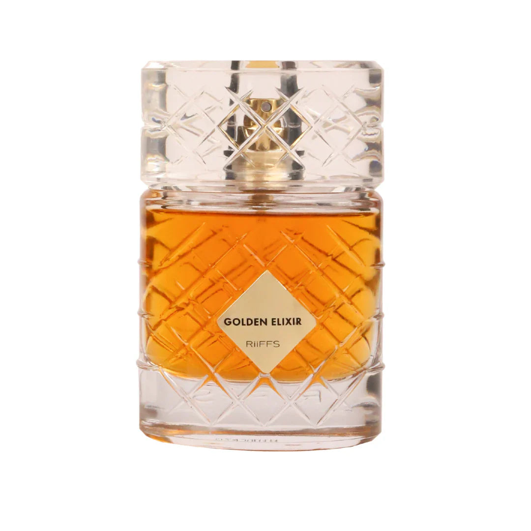 Riiffs Golden Elixir Eau de Parfum – 100ml, Unisex Fragrance