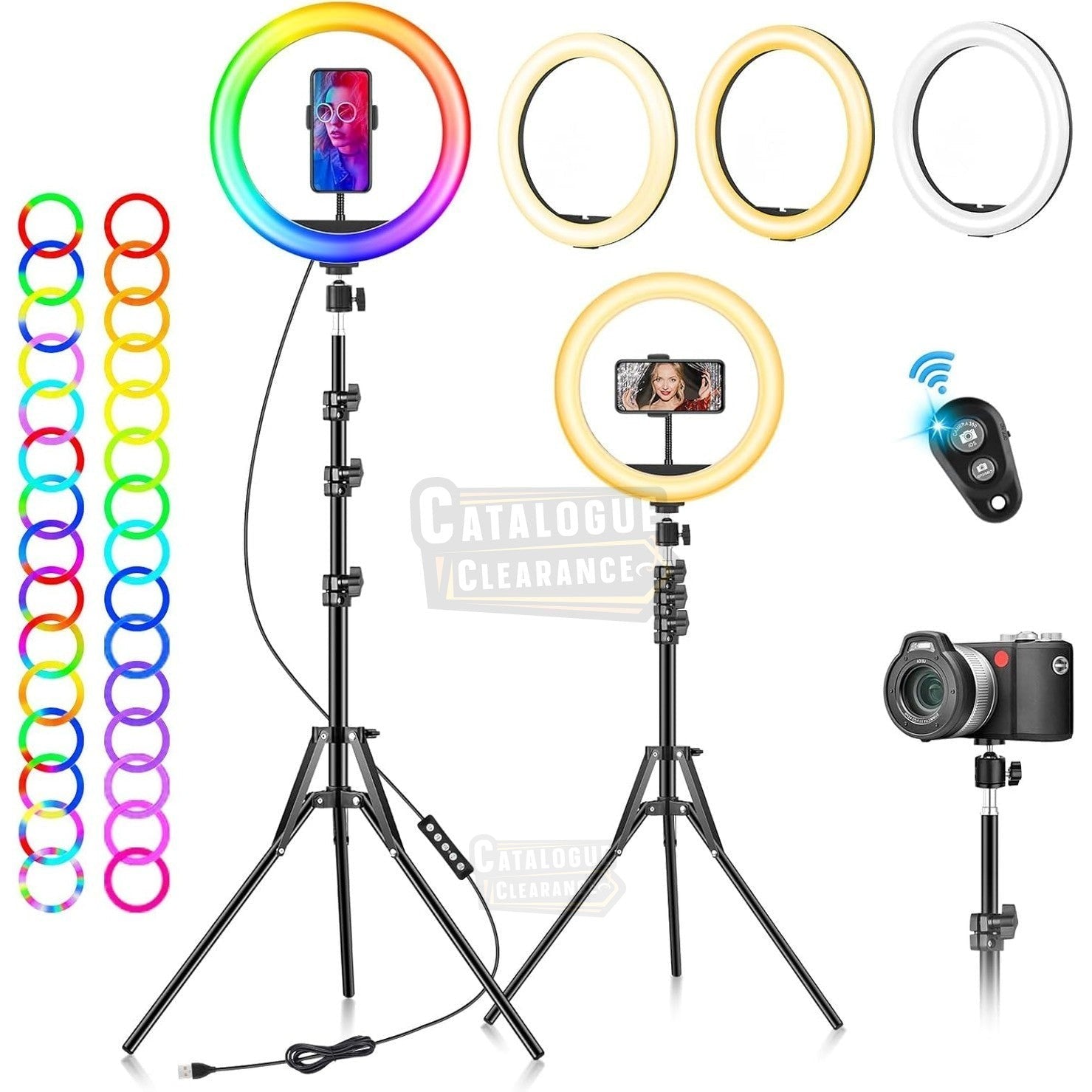 10" Ring Light with Tripod  – Dimmable LED for Streaming & Makeup
