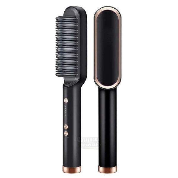 2-in-1 Straightening Brush & Curling Comb