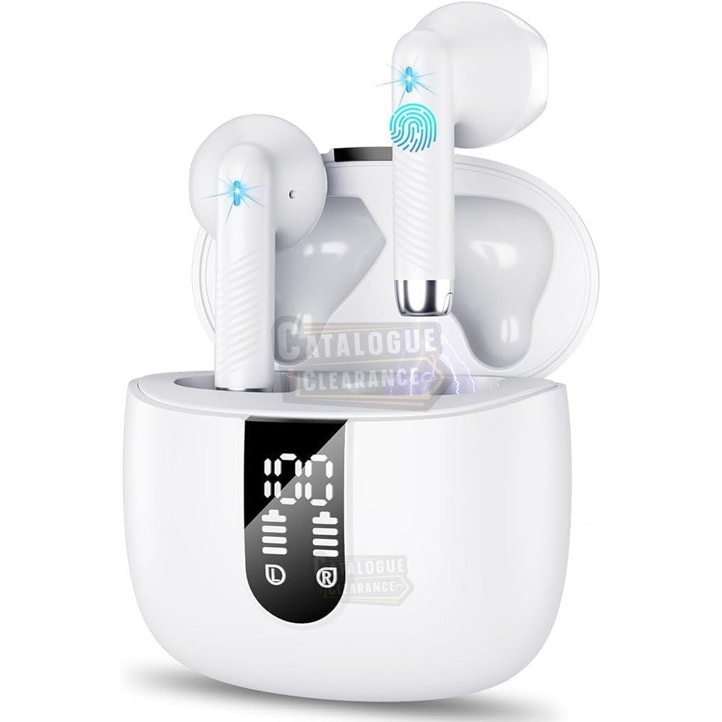 J55 True wireless earbuds, Bluetooth 5.3 Headphones with Clear Sound, 40H Playtime