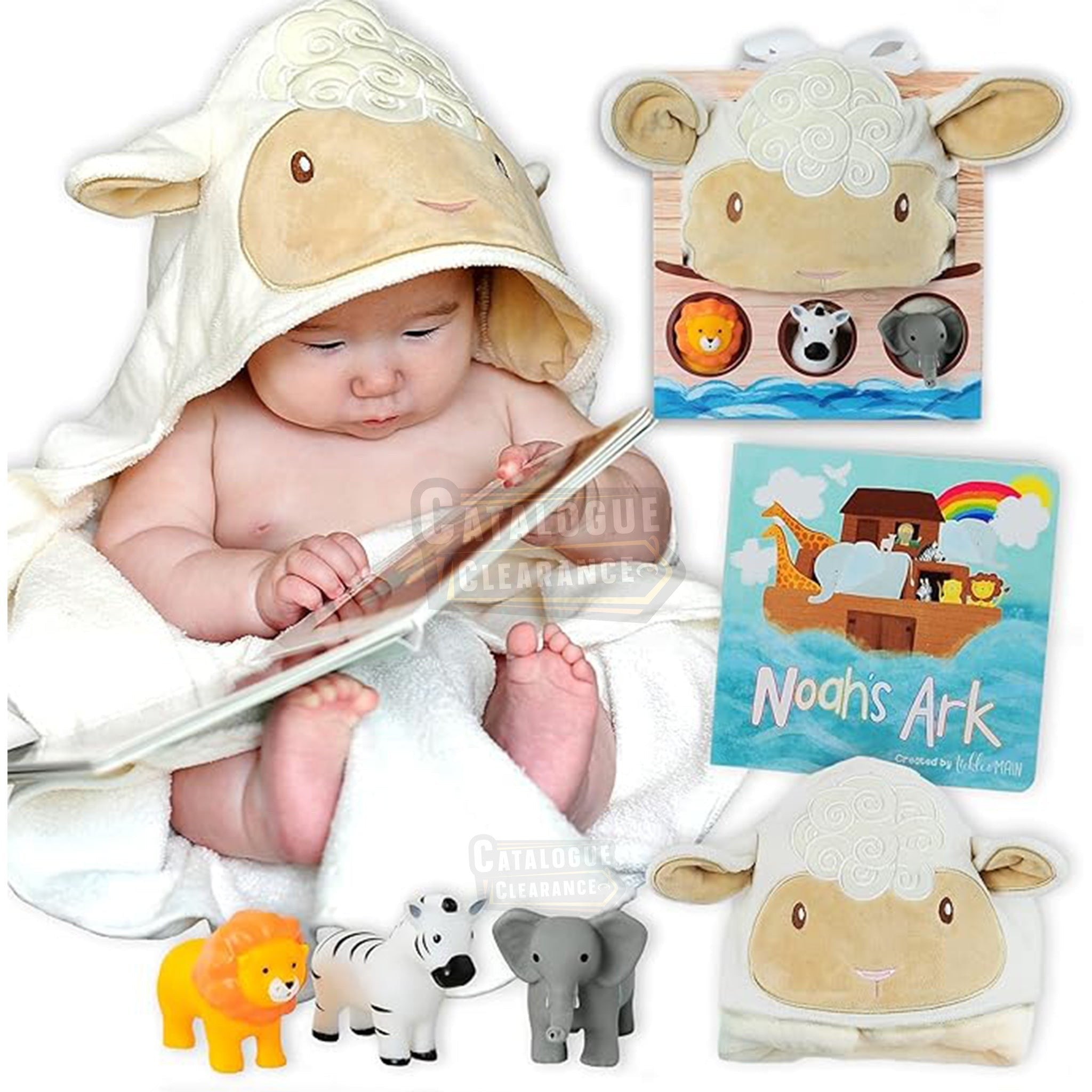 Noah's Ark 9-Piece Gift Set Bundle for Infants
