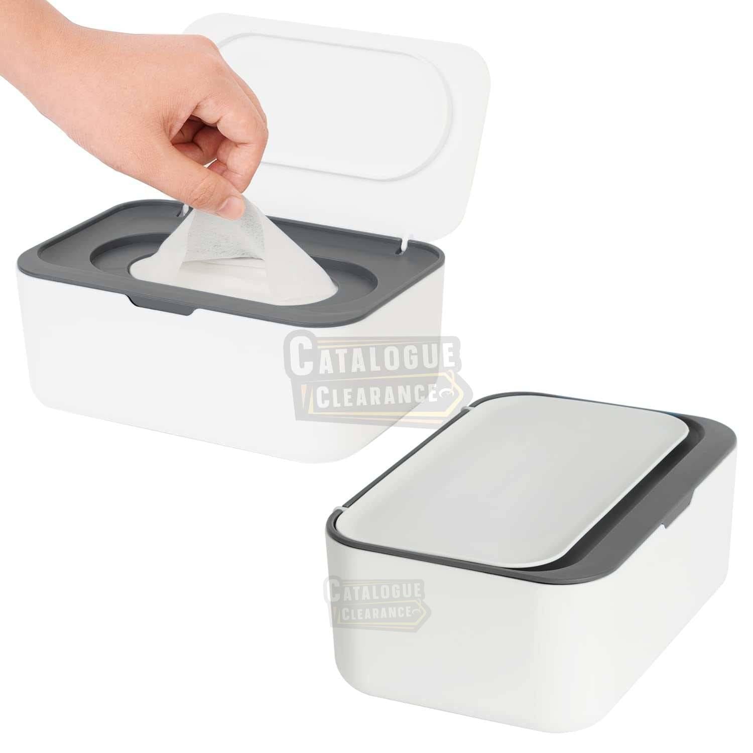 Seposeve Refillable Wipe Dispenser – One-Handed, Non-Slip, Keeps Wipes Fresh