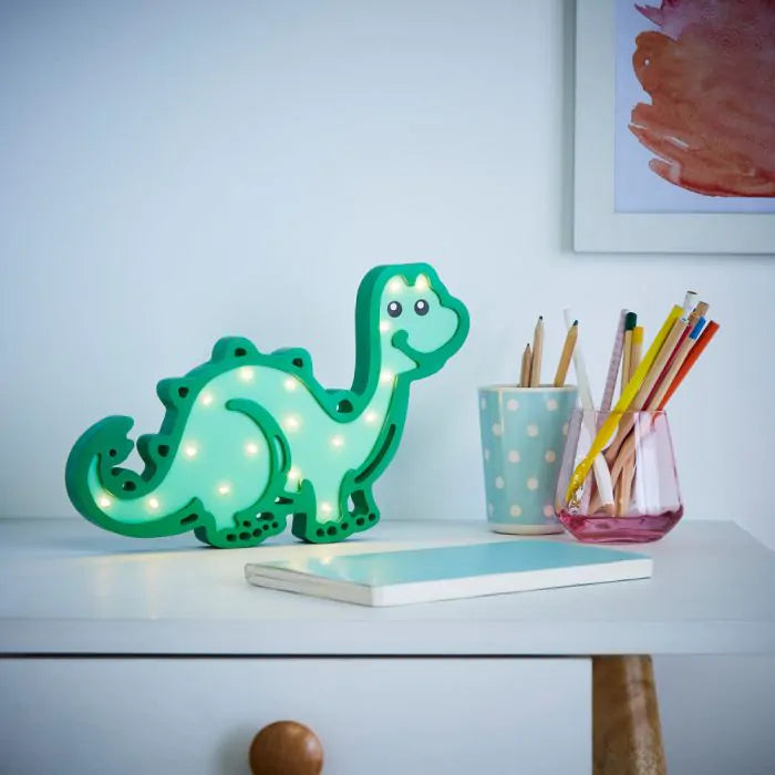 Glow Dinosaur Table Lamp, Green