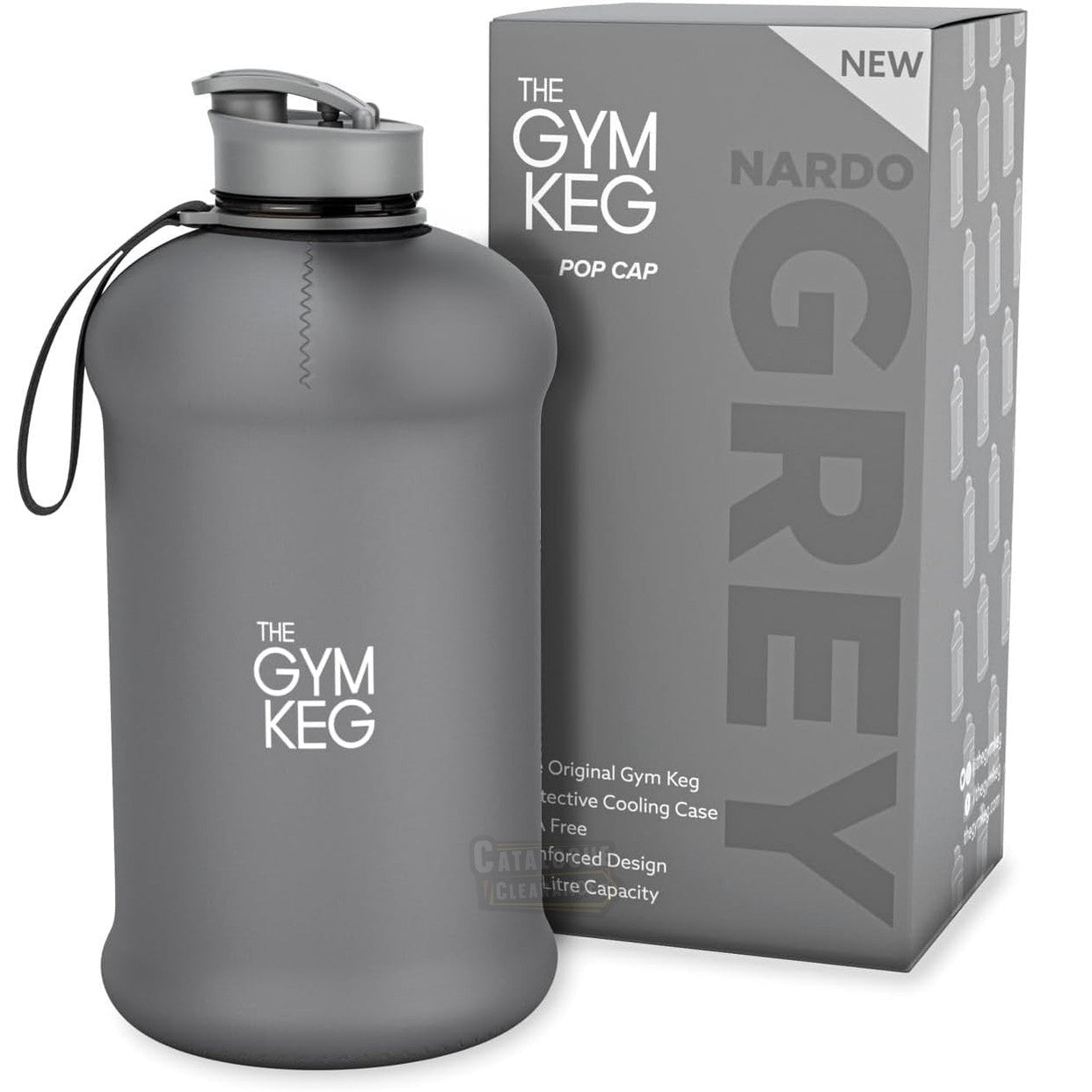 The Gym Keg Sports Water Bottle (Large 2.2 L) Fitness Exercise BPA Free