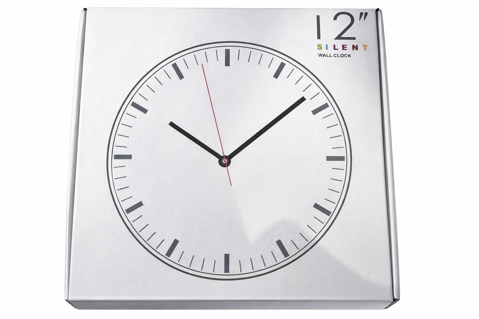12" Silent Wall Clock – Battery Powered, Non-Ticking