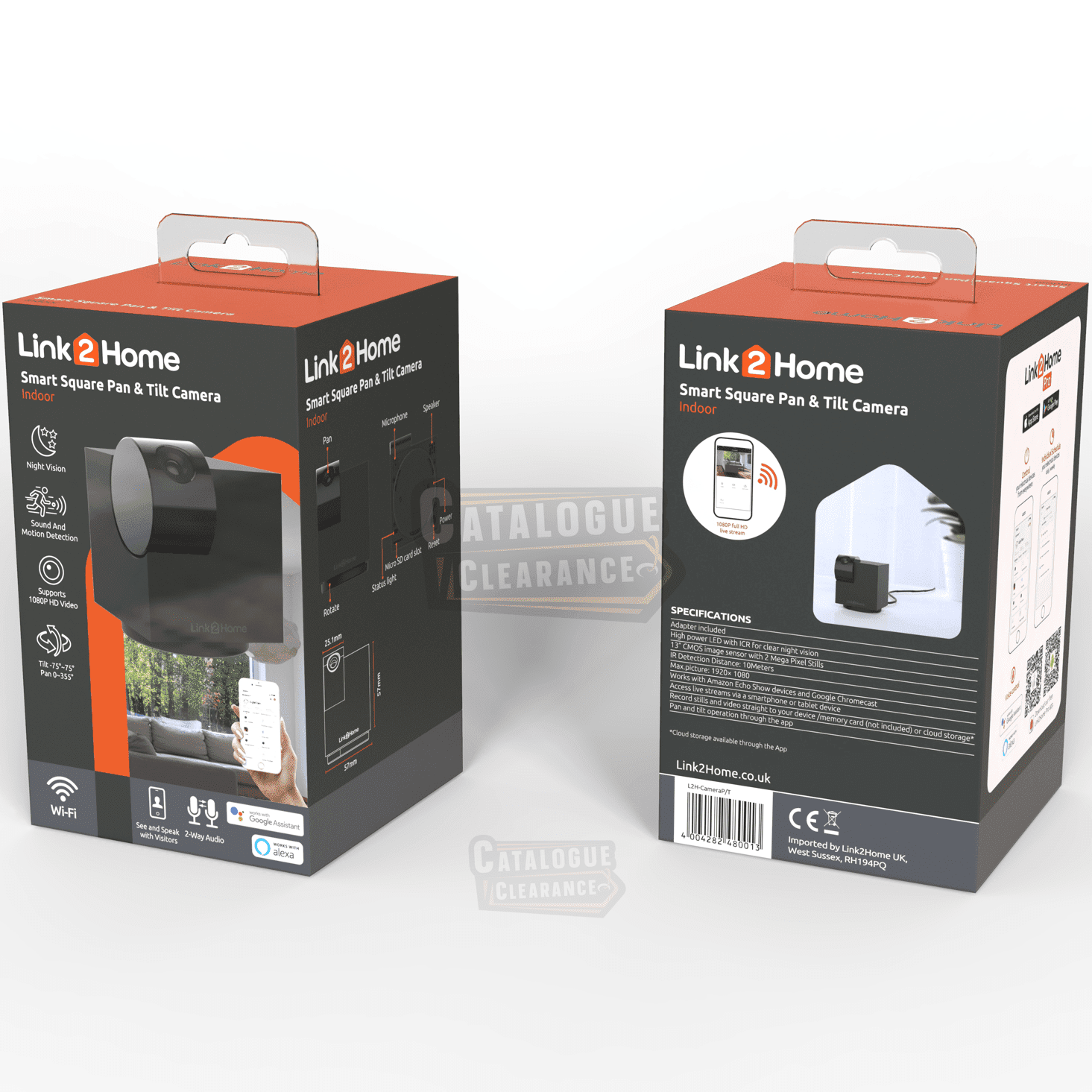 Link2Home WiFi Indoor USB Camera with Pan and Tilt – For Home Security, Surveillance, CCTV, No Hub Required