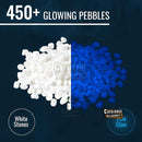 Graham Products Glow in the Dark Stones - 450 Pcs for Garden & Aquarium (White)