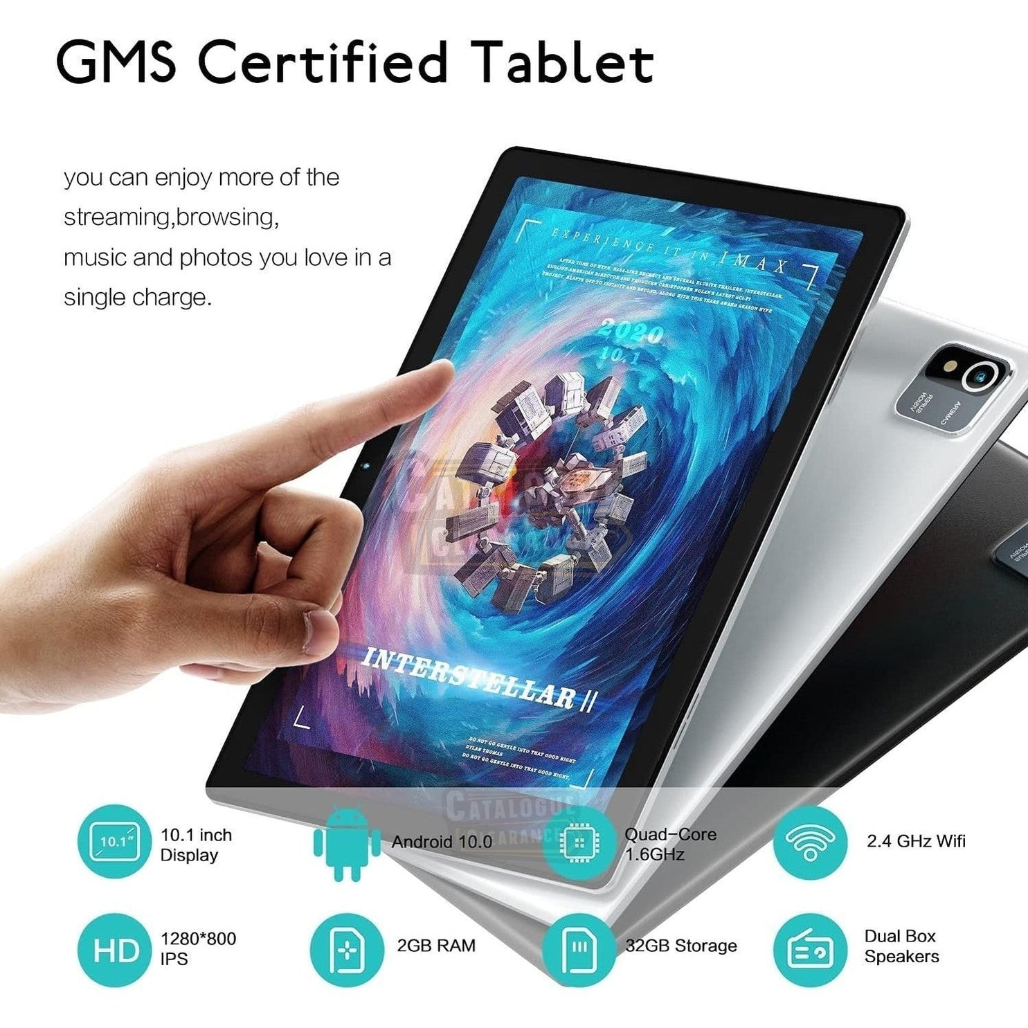 10.1" Android 12 Tablet – Octa-Core, 32GB Storage, 5000mAh Battery