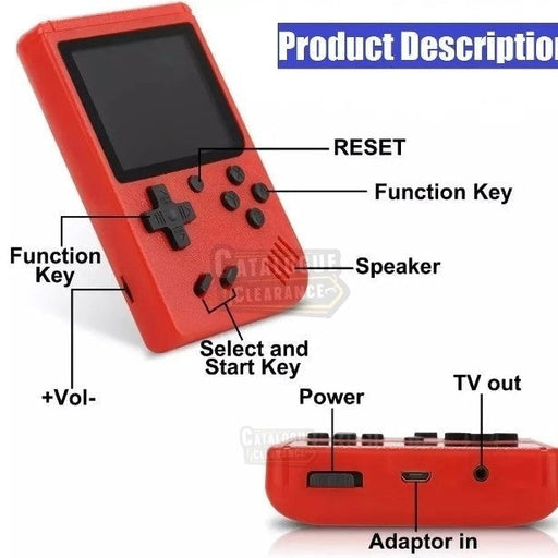 400-in-1 Retro Handheld Game Console with 2 Player Support