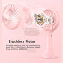 POWERbeast Handheld Mini Fan Travel With USB Rechargeable Battery 4 Speeds