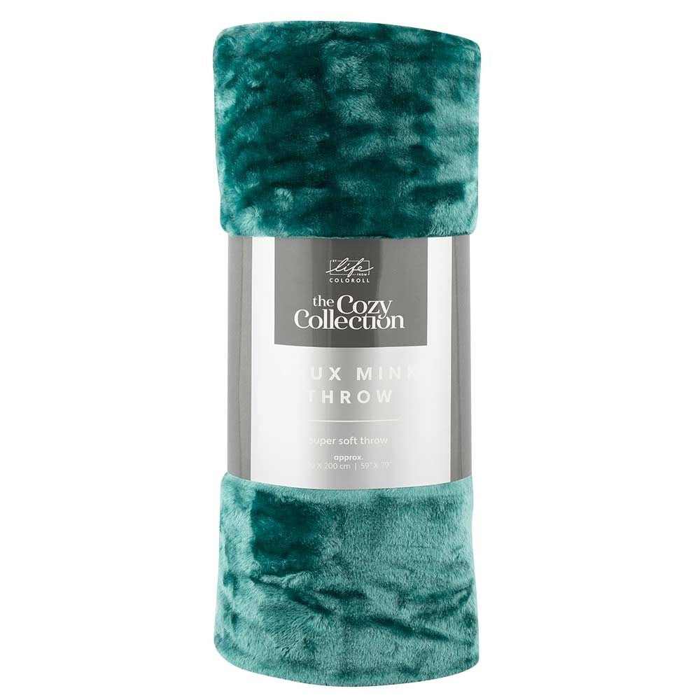 FAUX MINK THROW 150 x 200CM(7 Multiple colors)