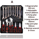 Premium 599 Piece Professional Aluminium Tool Box Set - With Wheels, Telescopic Handle, 4 Levels, Ring Ratchets, Socket Wrenches, Ratchets and Open-End Spanner