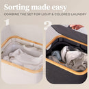Adrian 100L Bamboo Laundry Hamper with Lid & Removable Bag