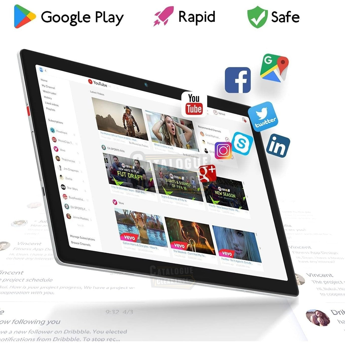 10.1" Android 12 Tablet – Octa-Core, 32GB Storage, 5000mAh Battery