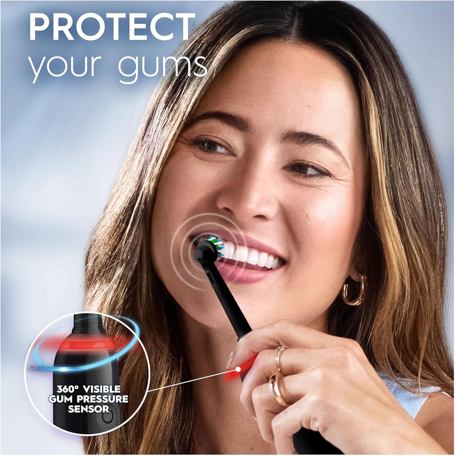 Oral-B Pro 3 Electric Toothbrushes For Adults, Gifts For Women / Men, 1 Cross Action Toothbrush Head & Travel Case