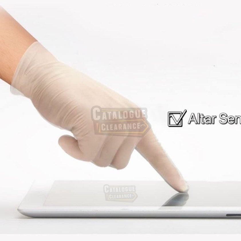Clear Vinyl Gloves , Powder-Free, Extra Strong for Medical, Restaurant, Home & Kitchen, Cleaning