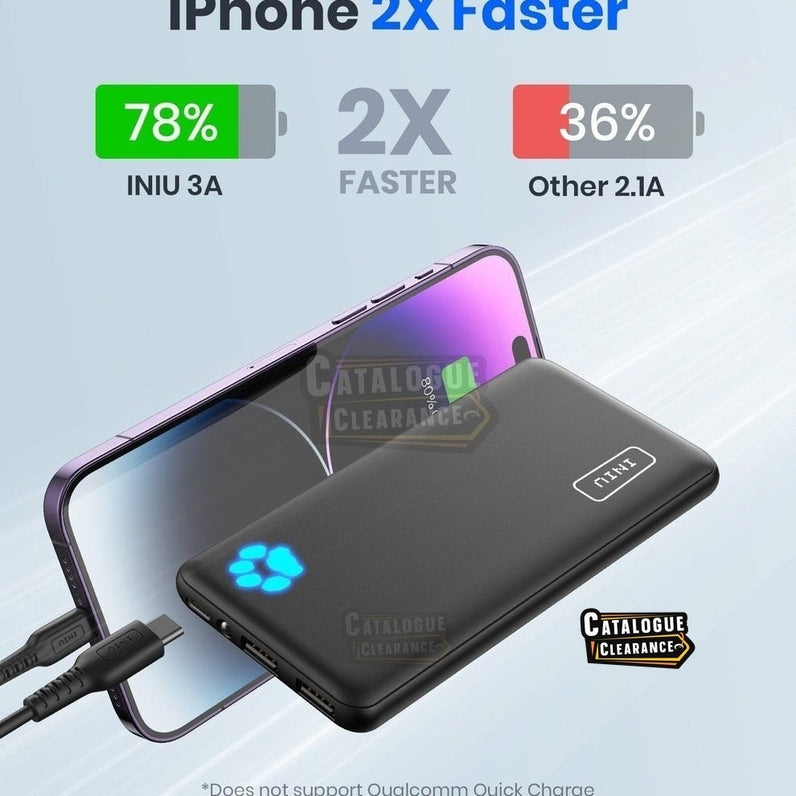 Power Bank 15W High Speed Charging Slimmest 10,000mAh