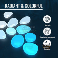 Graham Products Glow in the Dark Stones - 450 Pcs for Garden & Aquarium (White)