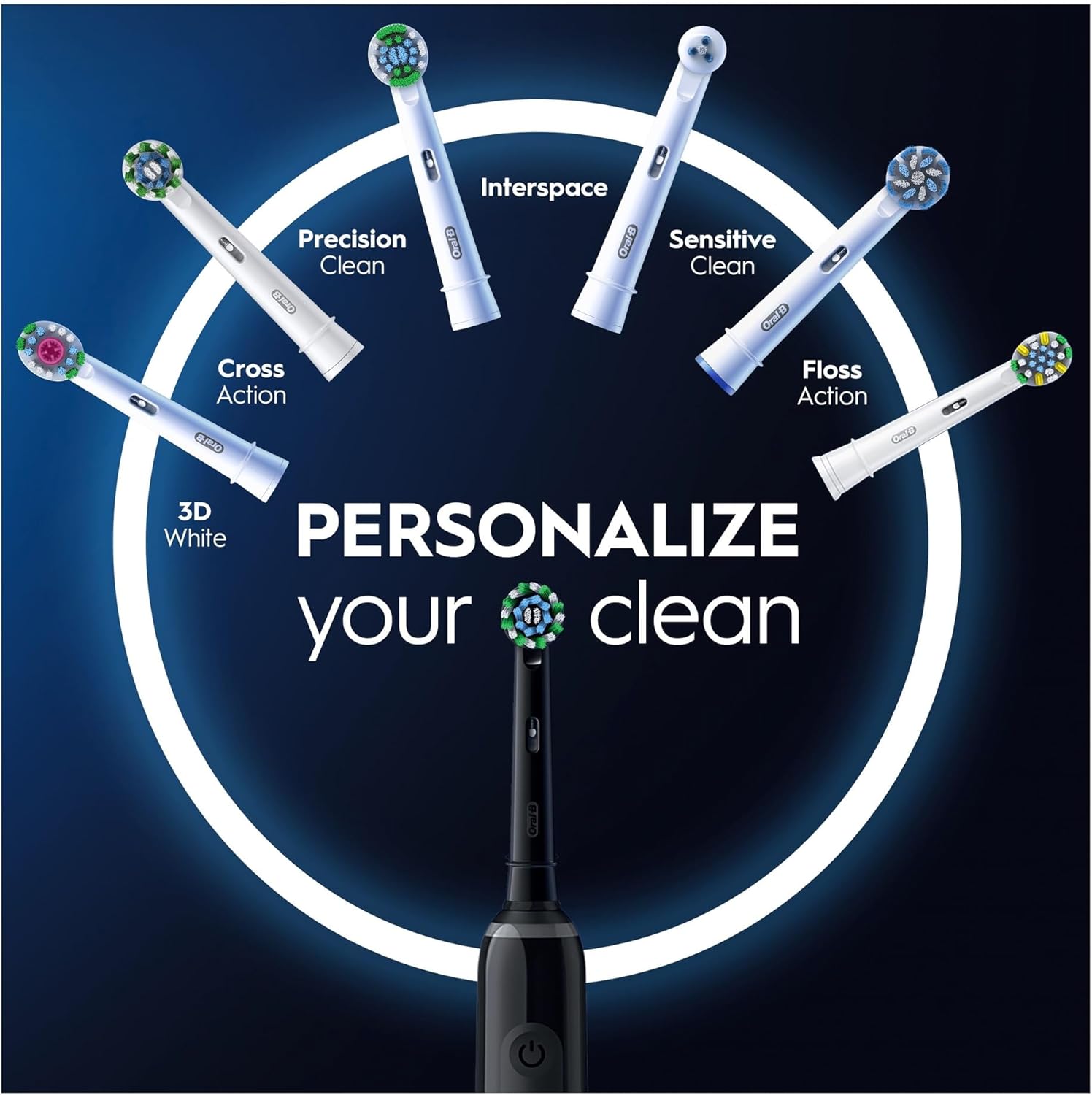 Oral-B Pro 3 Electric Toothbrushes For Adults, Gifts For Women / Men, 1 Cross Action Toothbrush Head & Travel Case