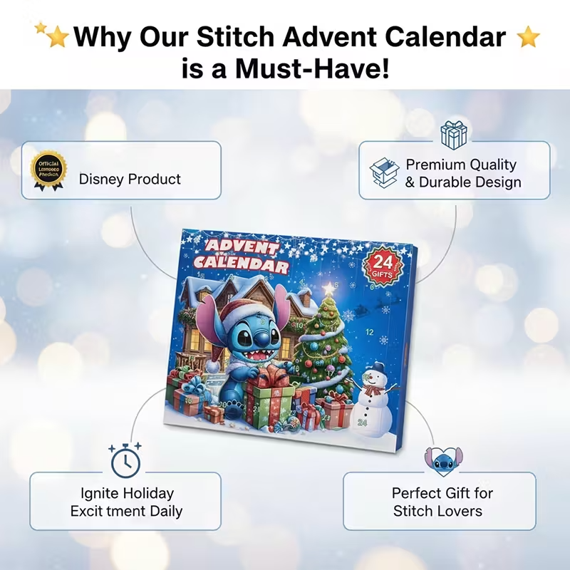 Stitch Advent Calendar – 24 Surprise Gifts Christmas Countdown