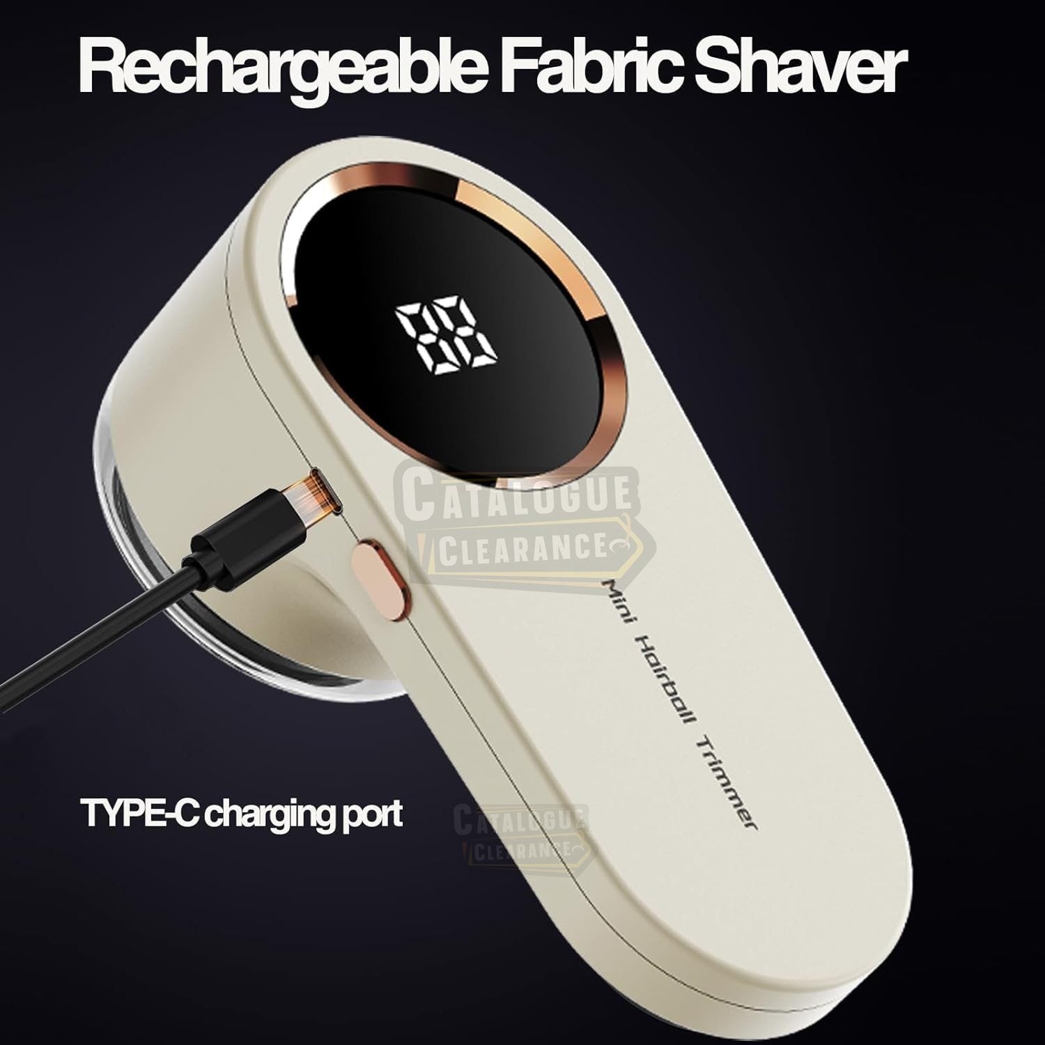 Rechargeable Fabric Shaver & Lint Remover with LED Display