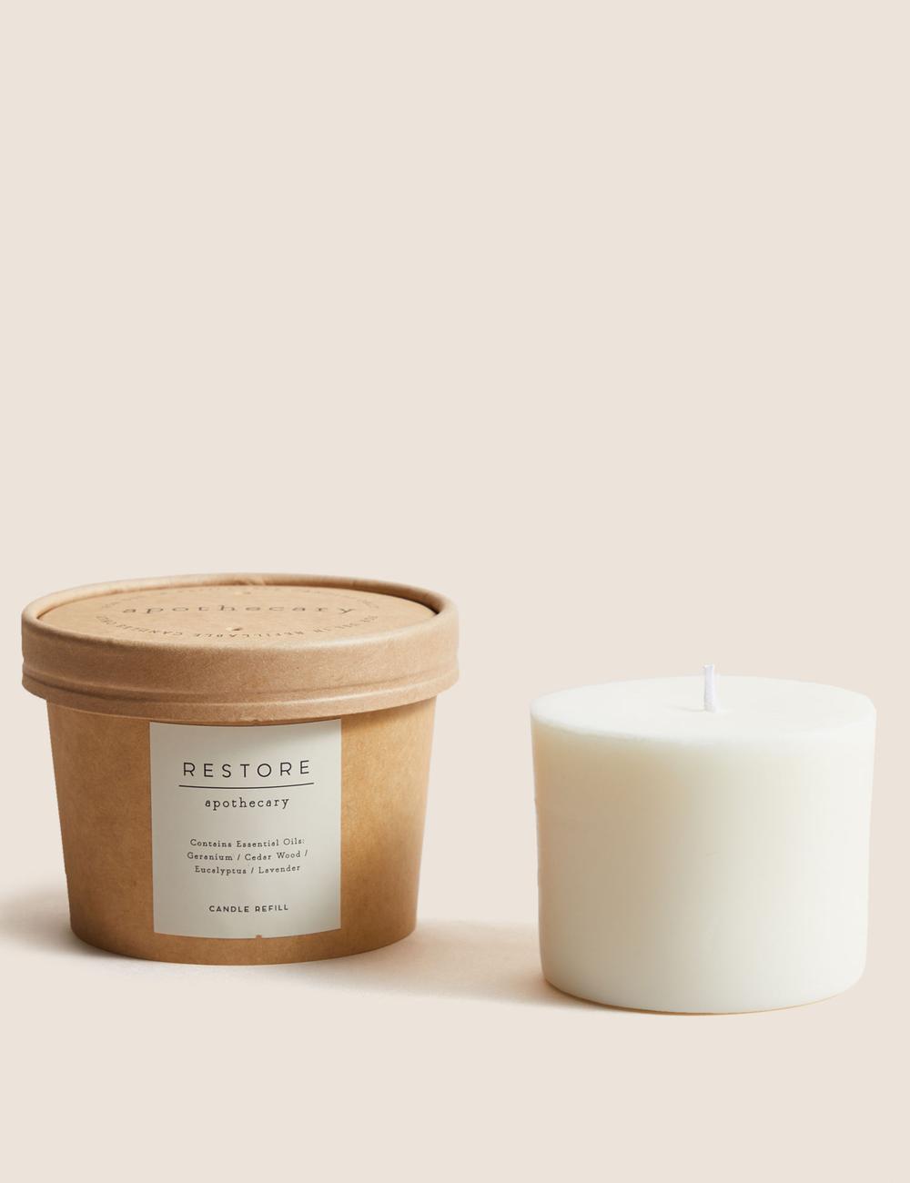 High Street Restore Scented Candle Refill – Essential Oil Wax Refill for Refillable Candle Vessels