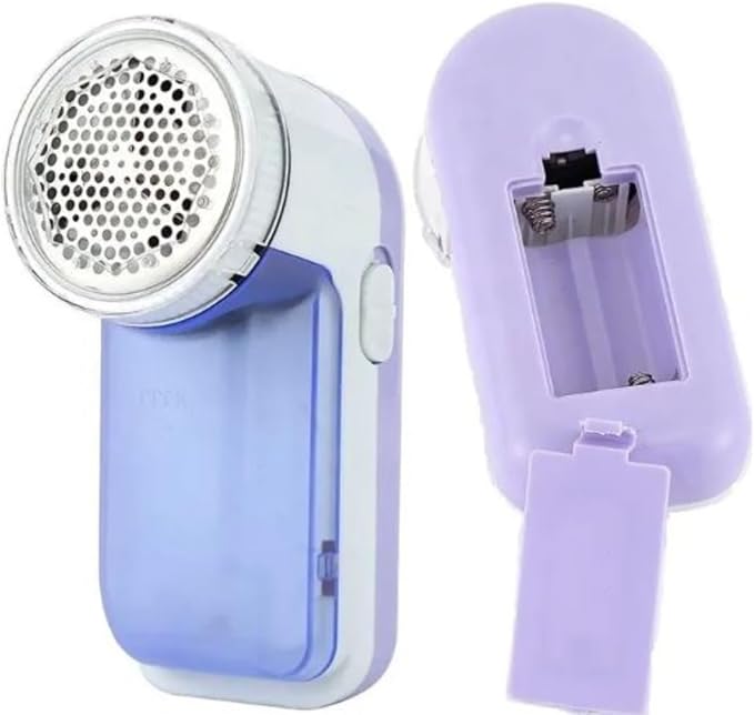 Electric Lint Remover & Fabric Shaver – Portable Clothes Fuzz & Pill Remover with Stainless Steel Blades