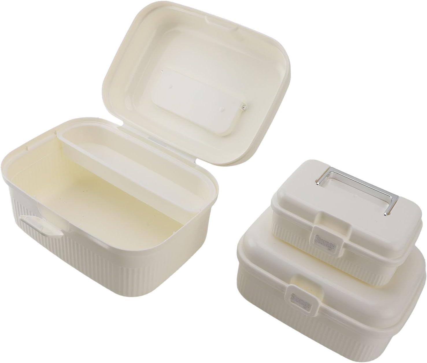 3-Piece Medicine Organizer Box Set – Large Capacity Storage Case with Removable Tray (Small, Medium & Large)
