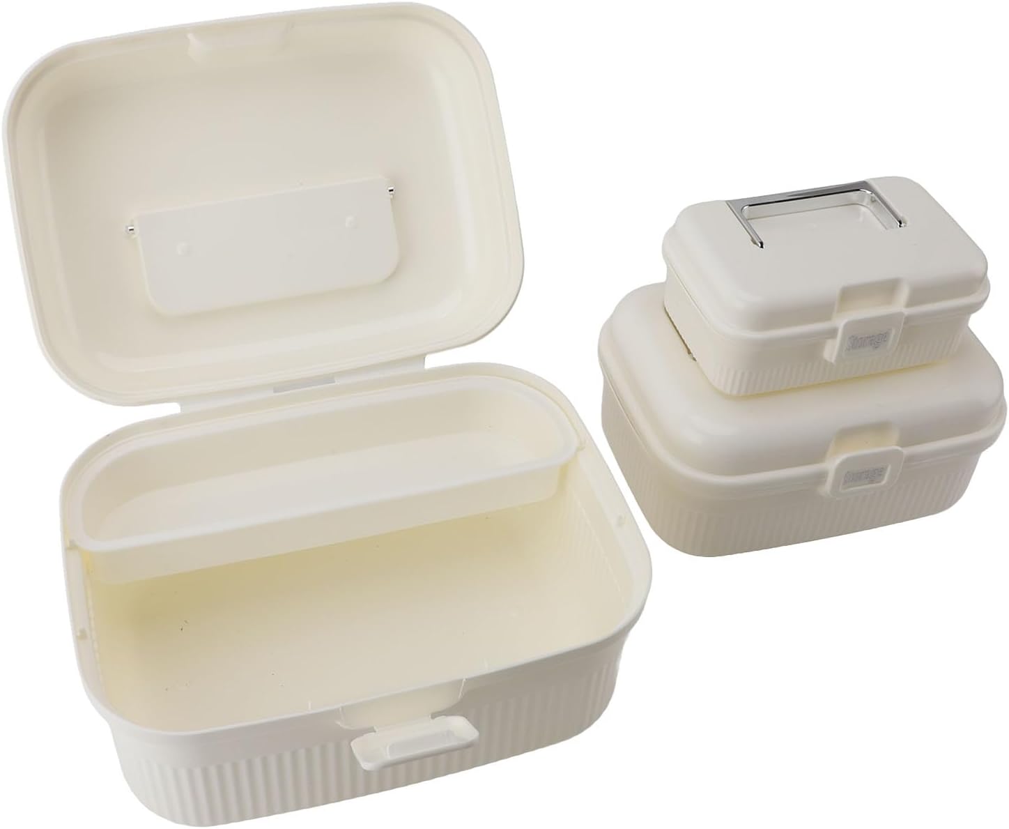 3-Piece Medicine Organizer Box Set – Large Capacity Storage Case with Removable Tray (Small, Medium & Large)